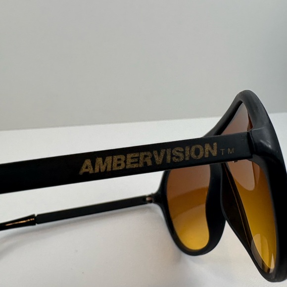 AMBERVISION VINTAGE SUNGLASSES OVERSIZED AVIATOR STYLE RETRO SUNGLASSES - Picture 6 of 12